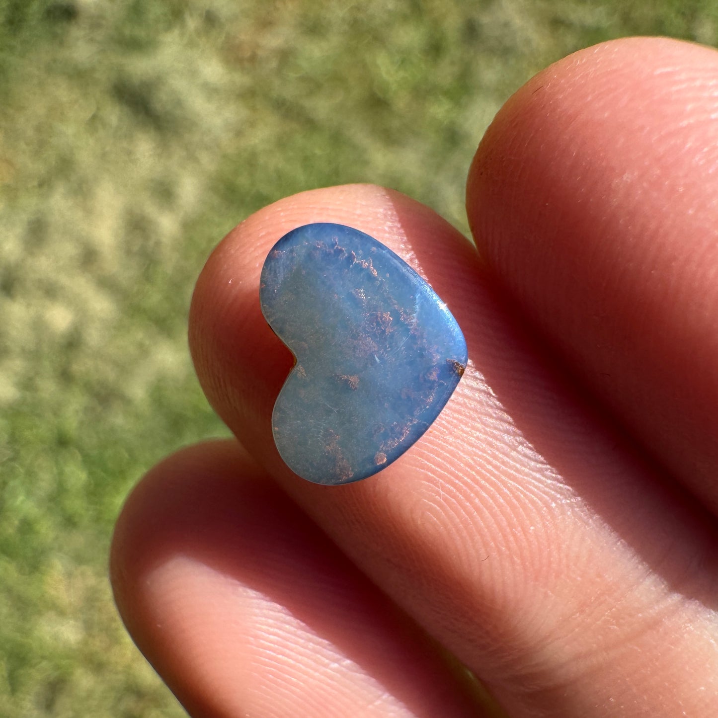 1.50 Ct extra small heart boulder opal
