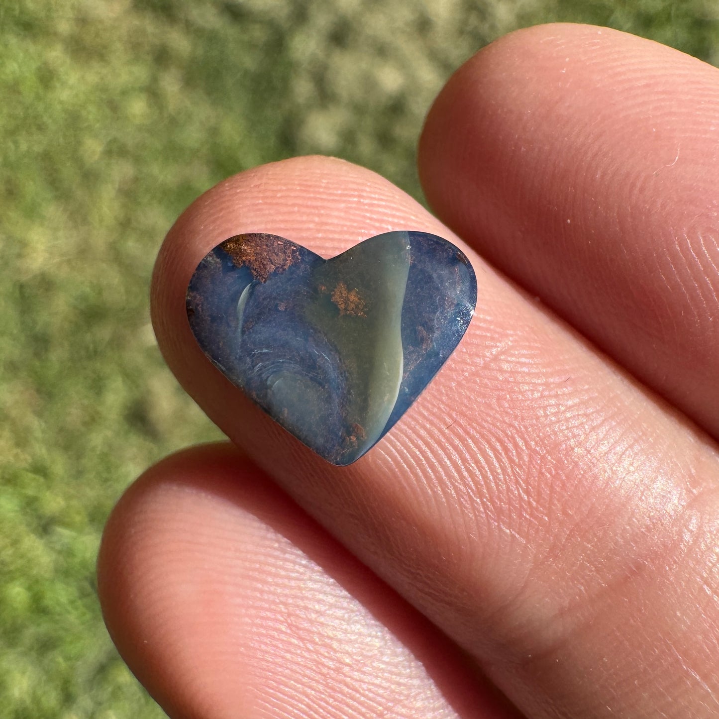 1.73 Ct small heart boulder opal
