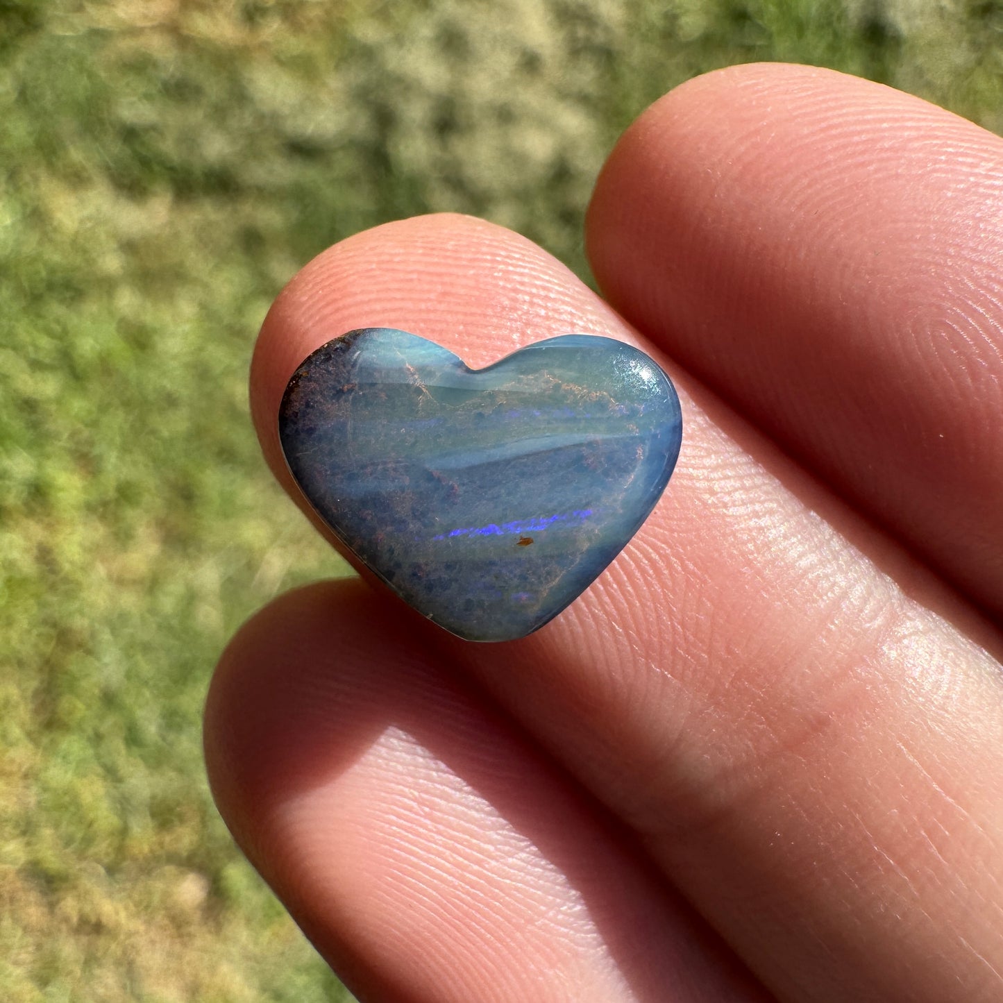 3.13 Ct heart boulder opal