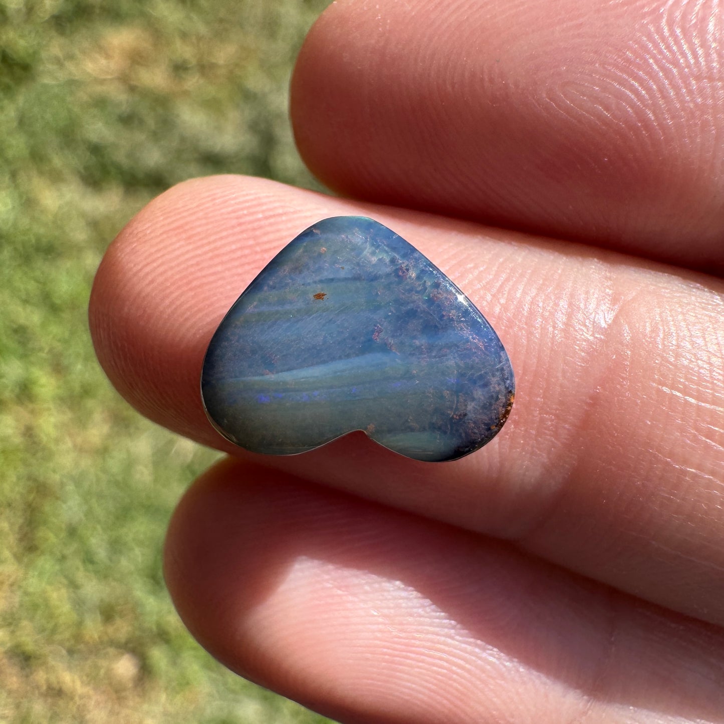 3.13 Ct heart boulder opal