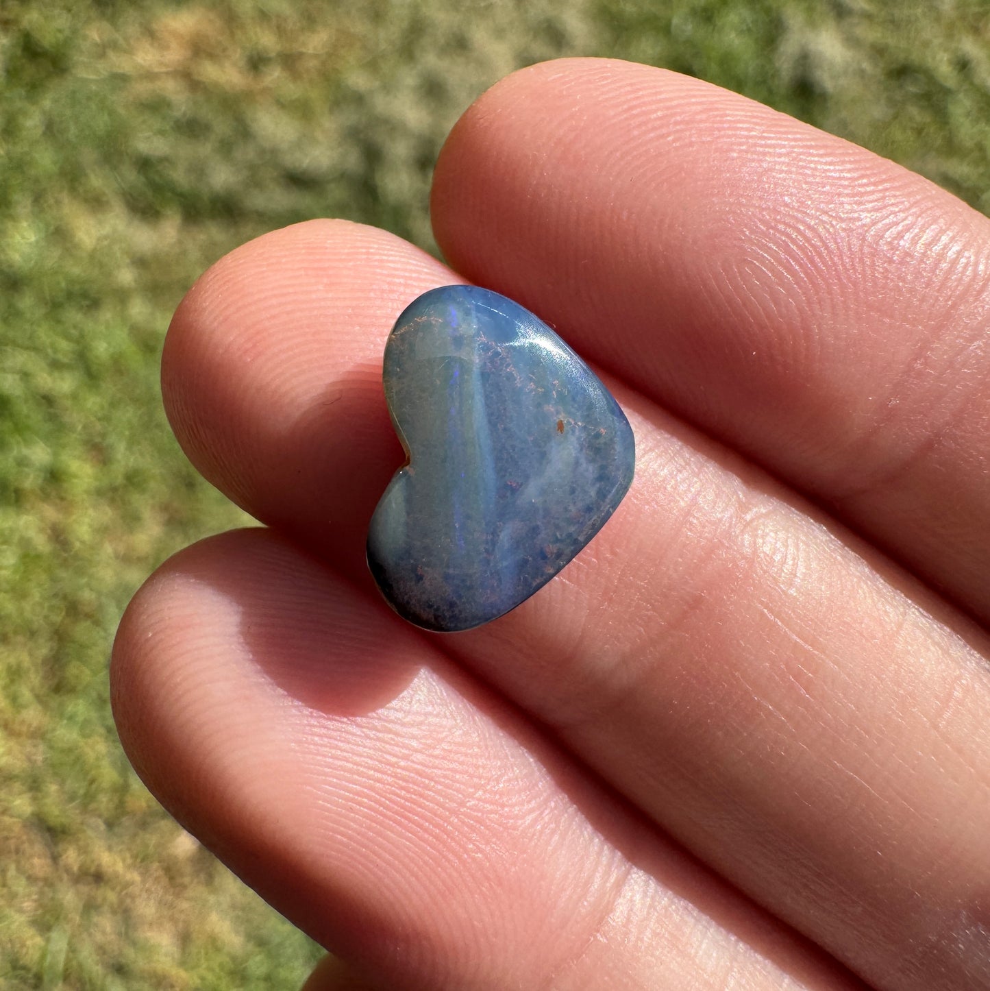 3.13 Ct heart boulder opal