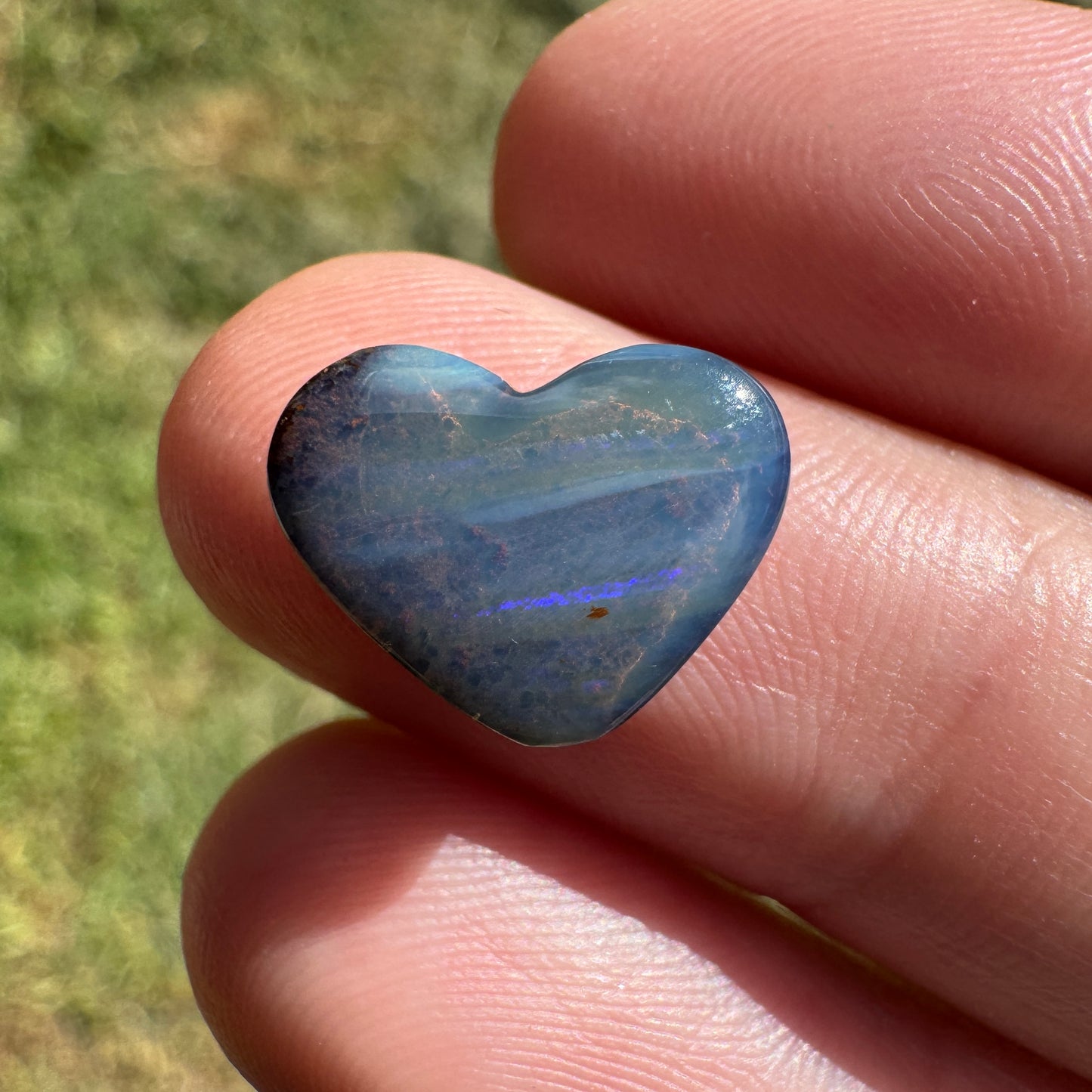 3.13 Ct heart boulder opal
