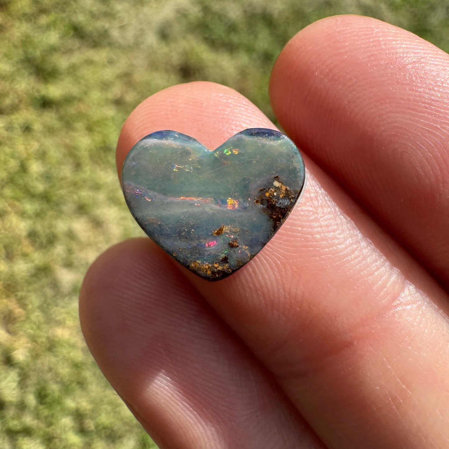 3.32 Ct heart boulder opal