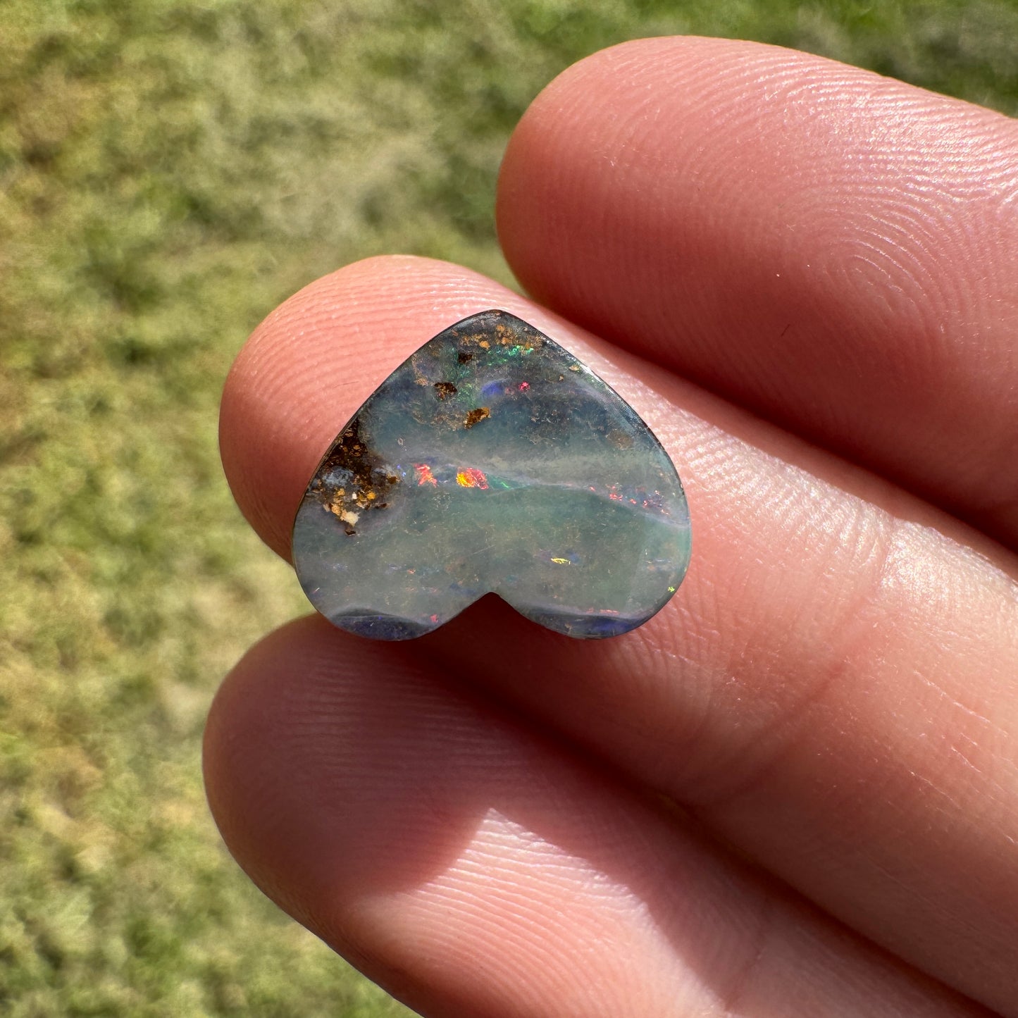 3.32 Ct heart boulder opal
