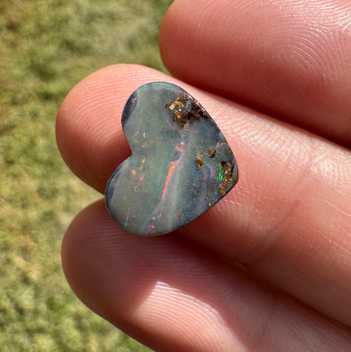 3.32 Ct heart boulder opal