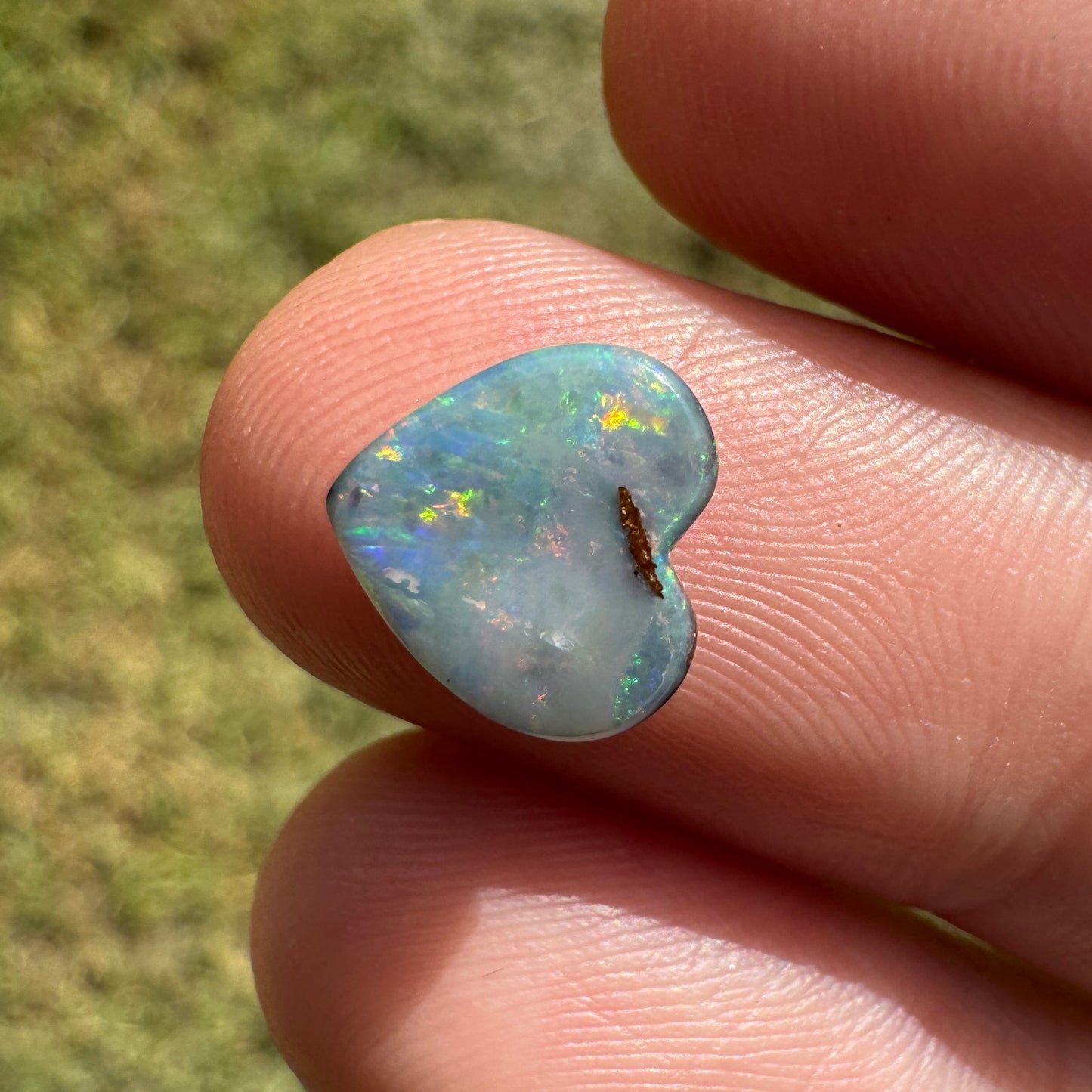 1.69 Ct heart boulder opal