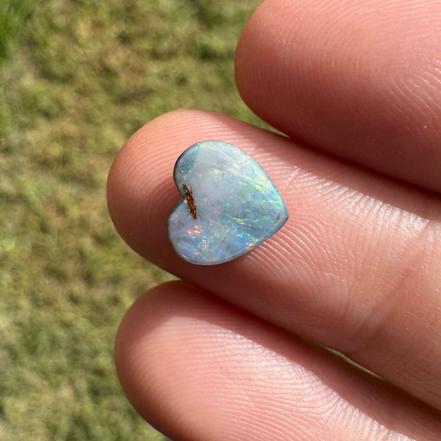 1.69 Ct heart boulder opal