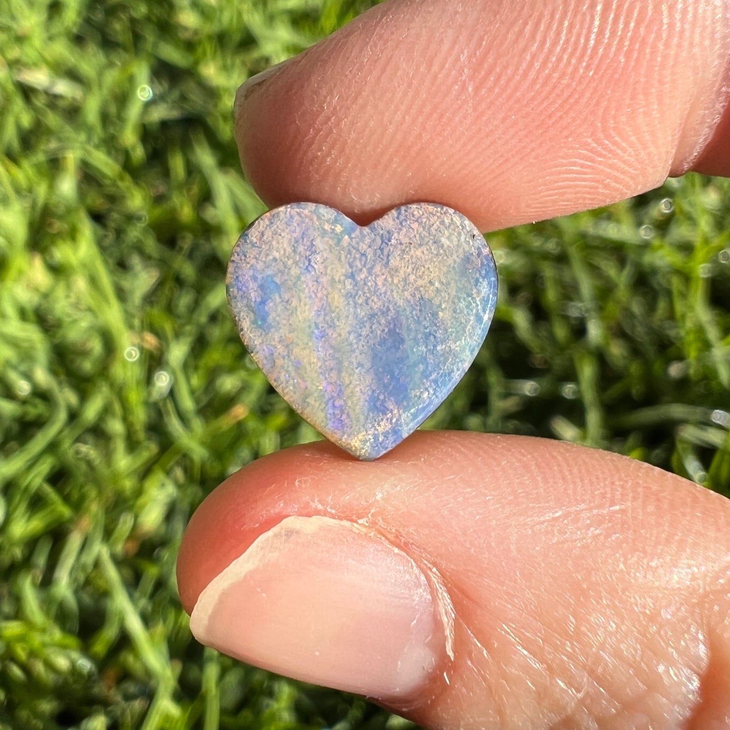 4.58 Ct boulder opal heart