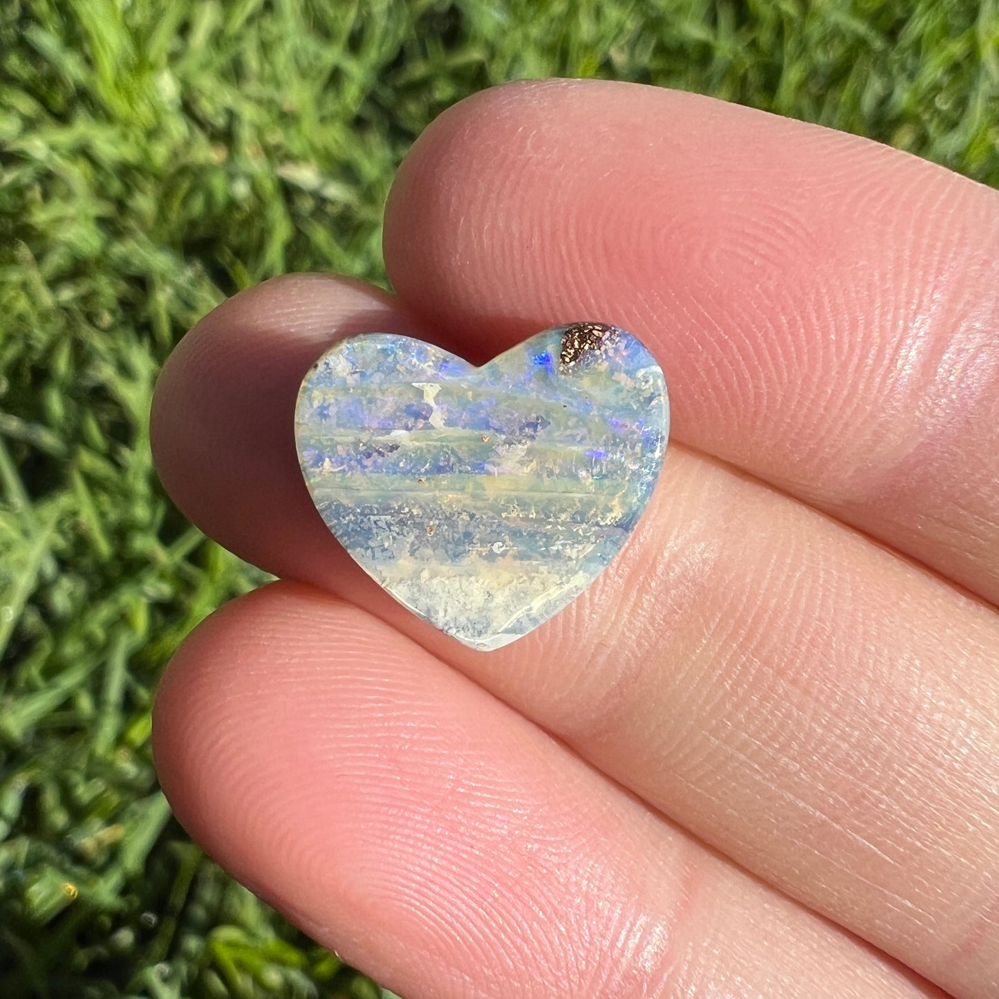 5.10 Ct boulder opal heart