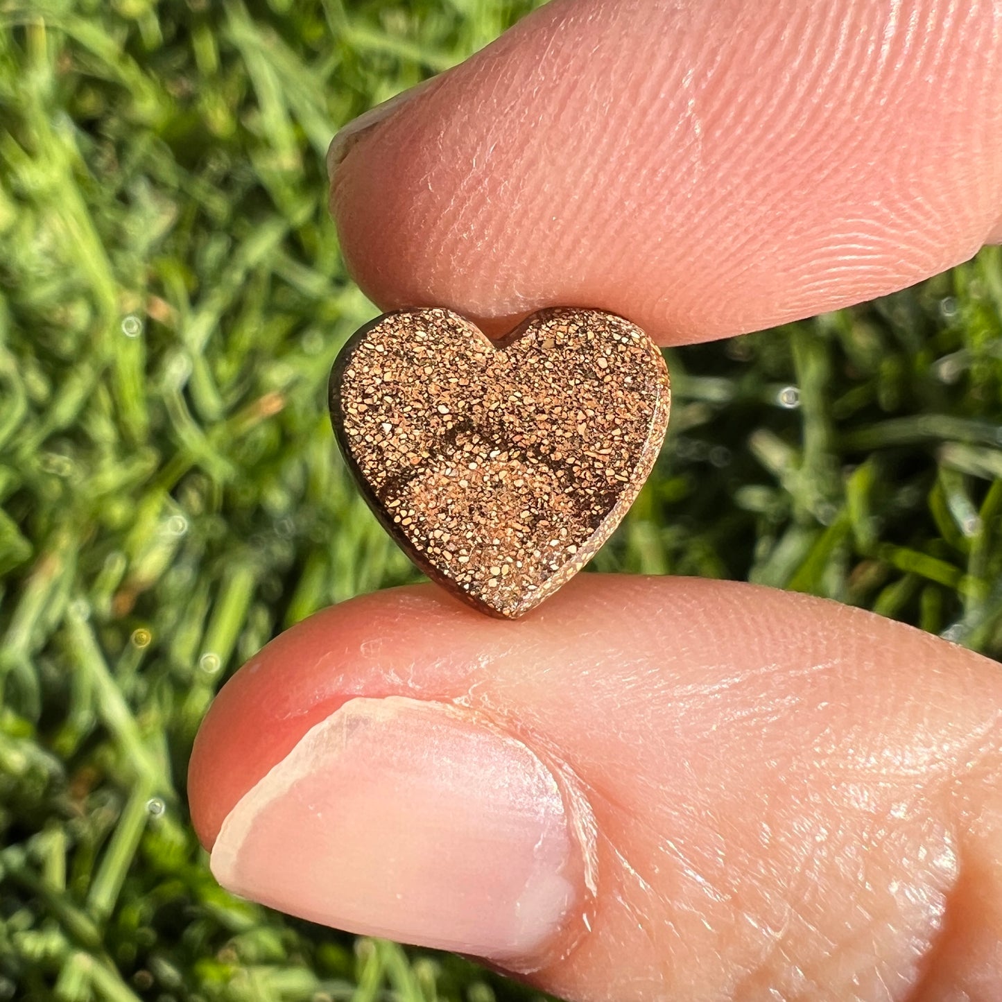 2.65 Ct small boulder opal heart