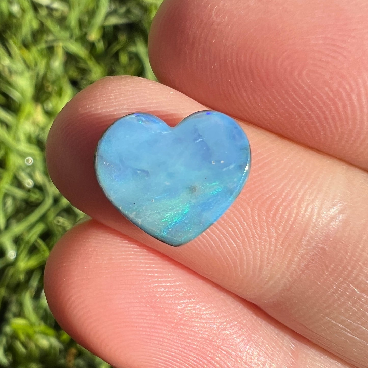 3.48 Ct small boulder opal heart