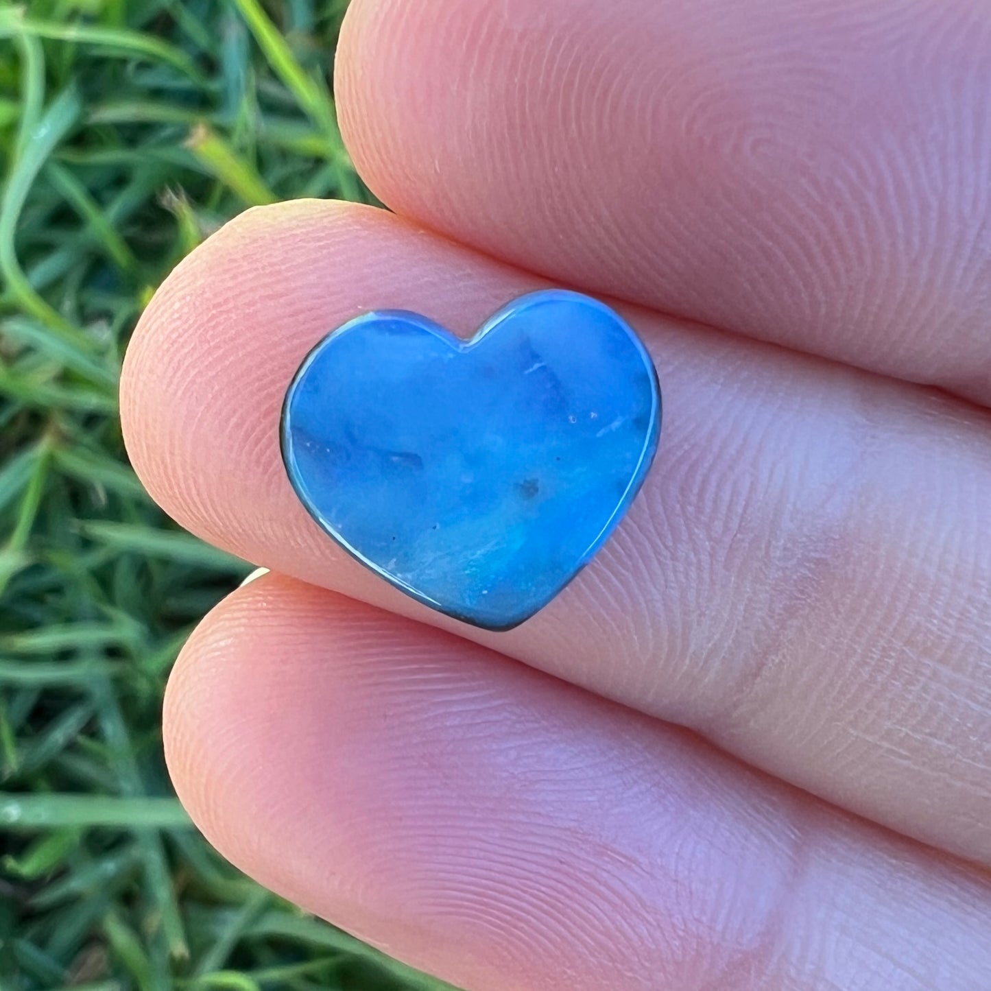 3.48 Ct small boulder opal heart