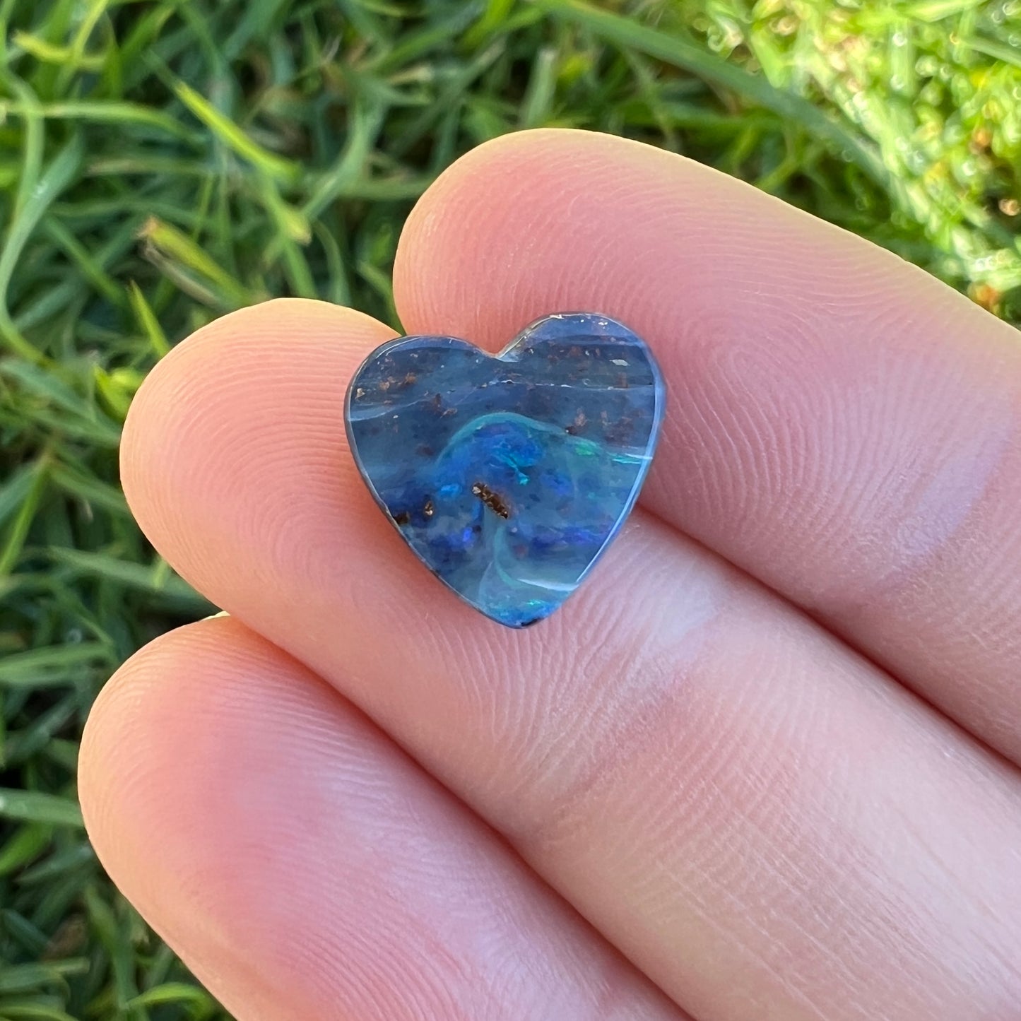 2.85 Ct boulder opal heart