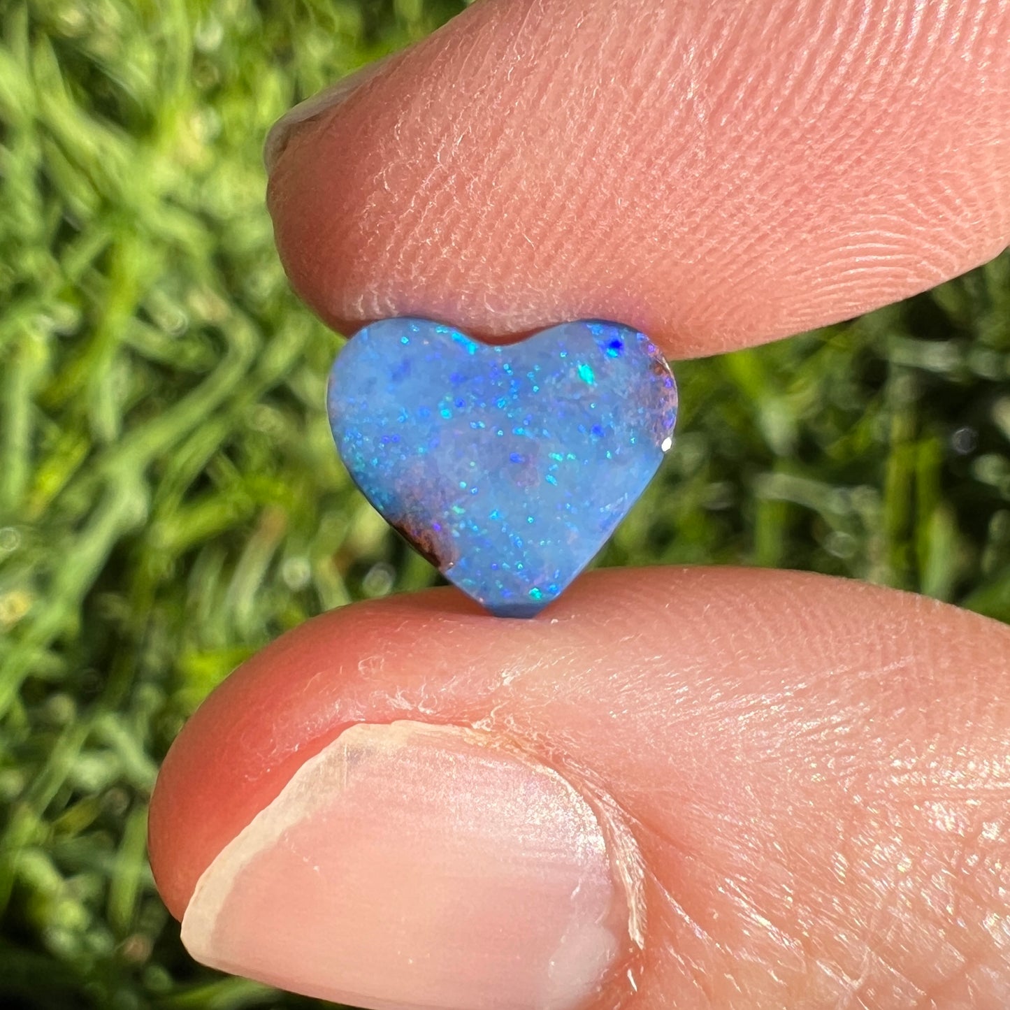 2.07 Ct small boulder opal heart