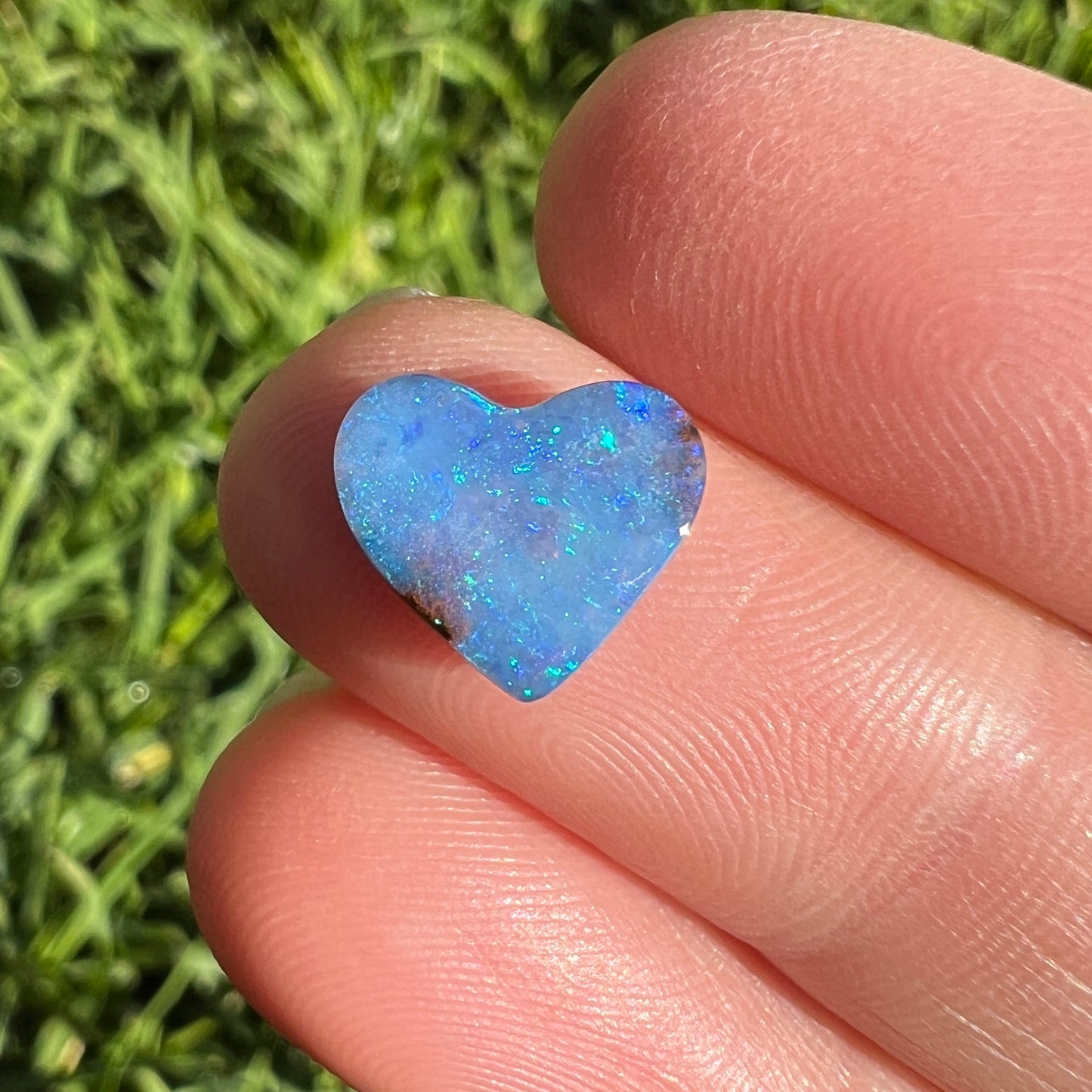 2.07 Ct small boulder opal heart