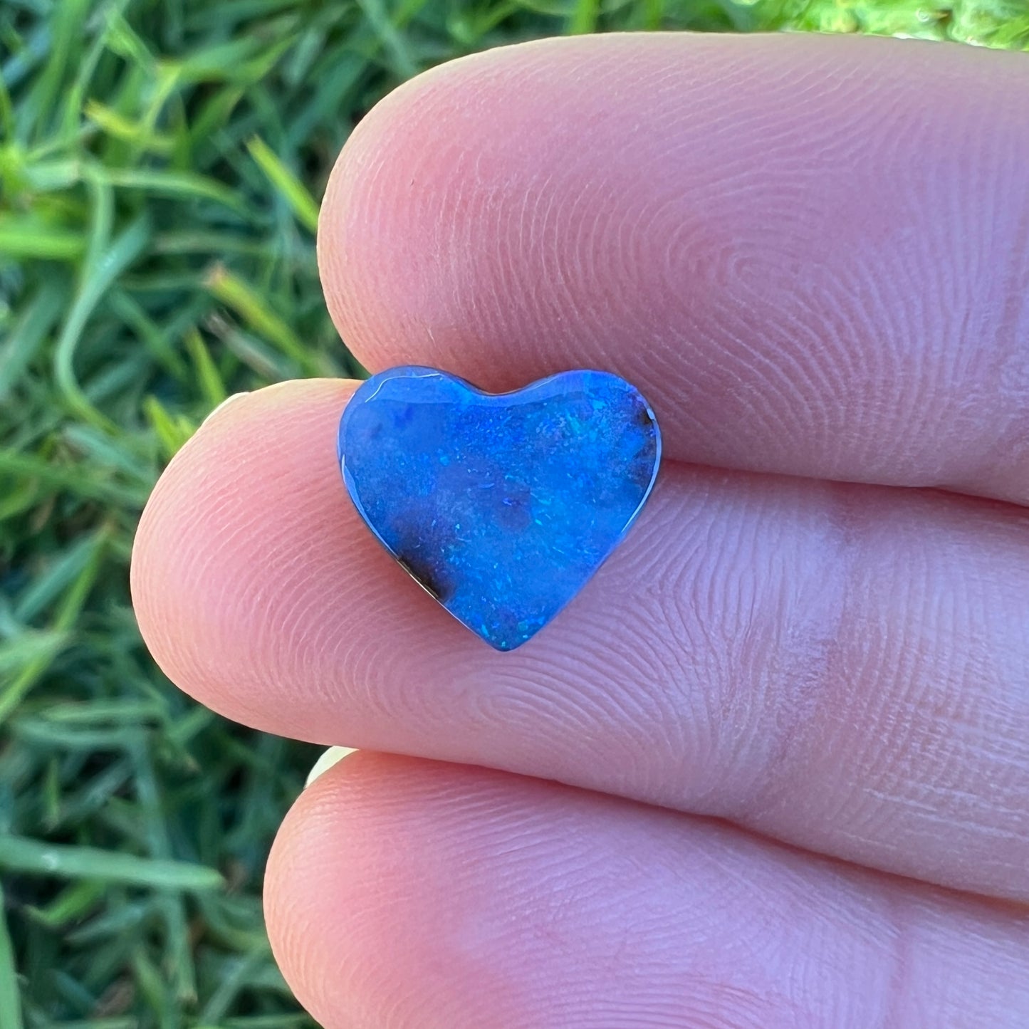 2.07 Ct small boulder opal heart