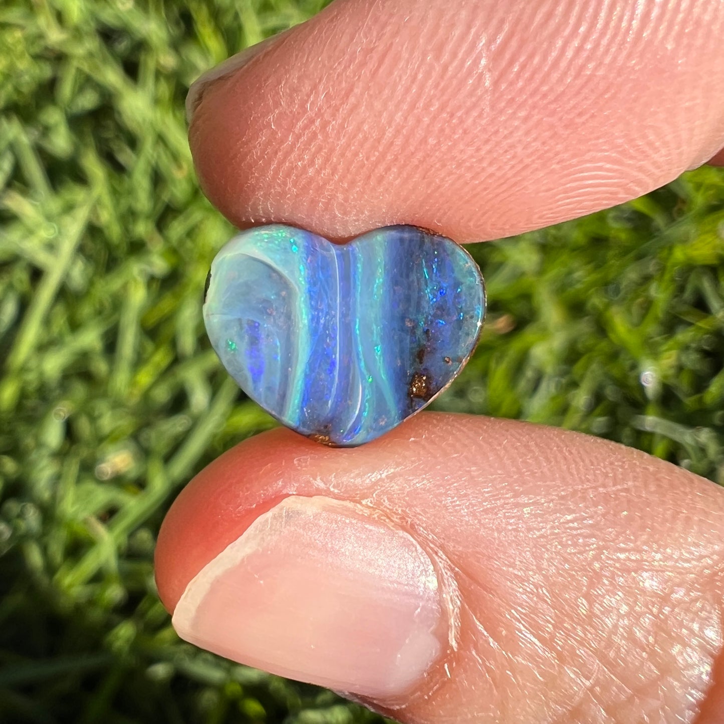 2.94 Ct boulder opal heart