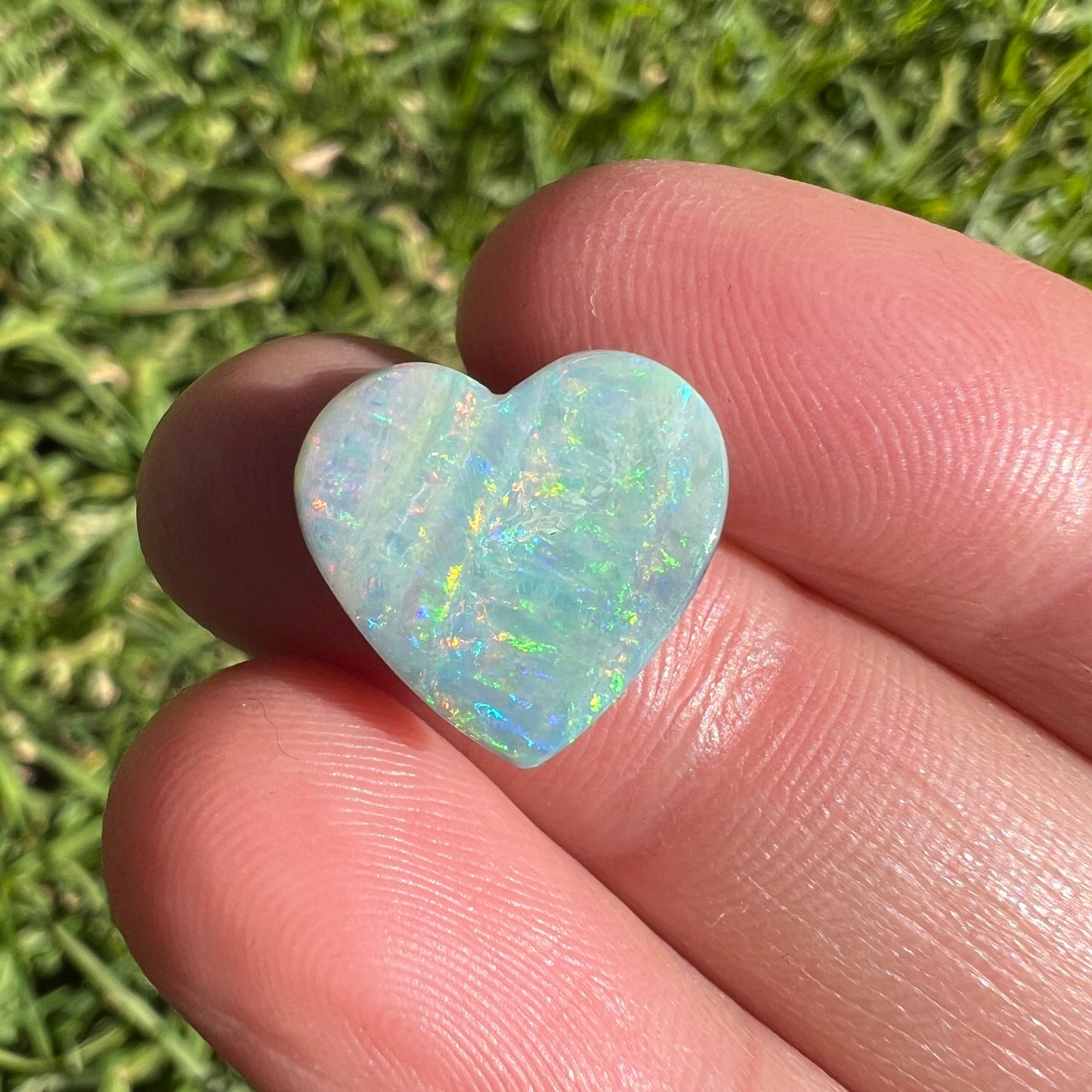 5.26 Ct boulder opal heart