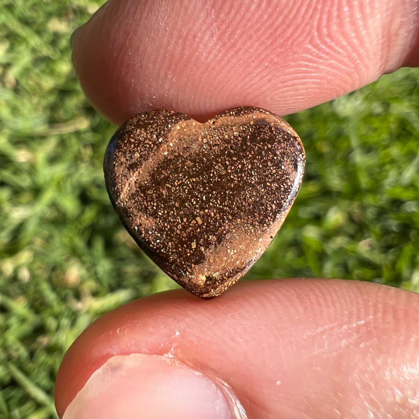 5.26 Ct boulder opal heart