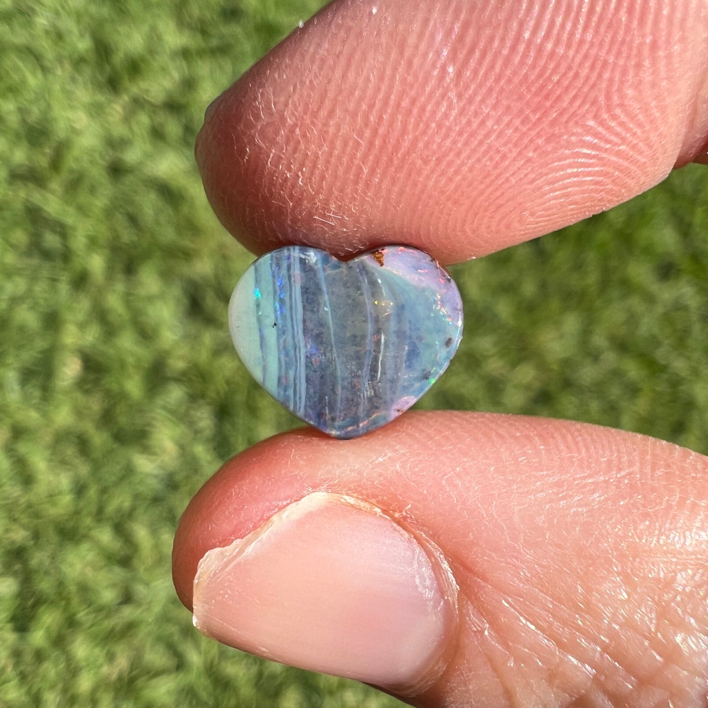 2.29 Ct small heart boulder opal