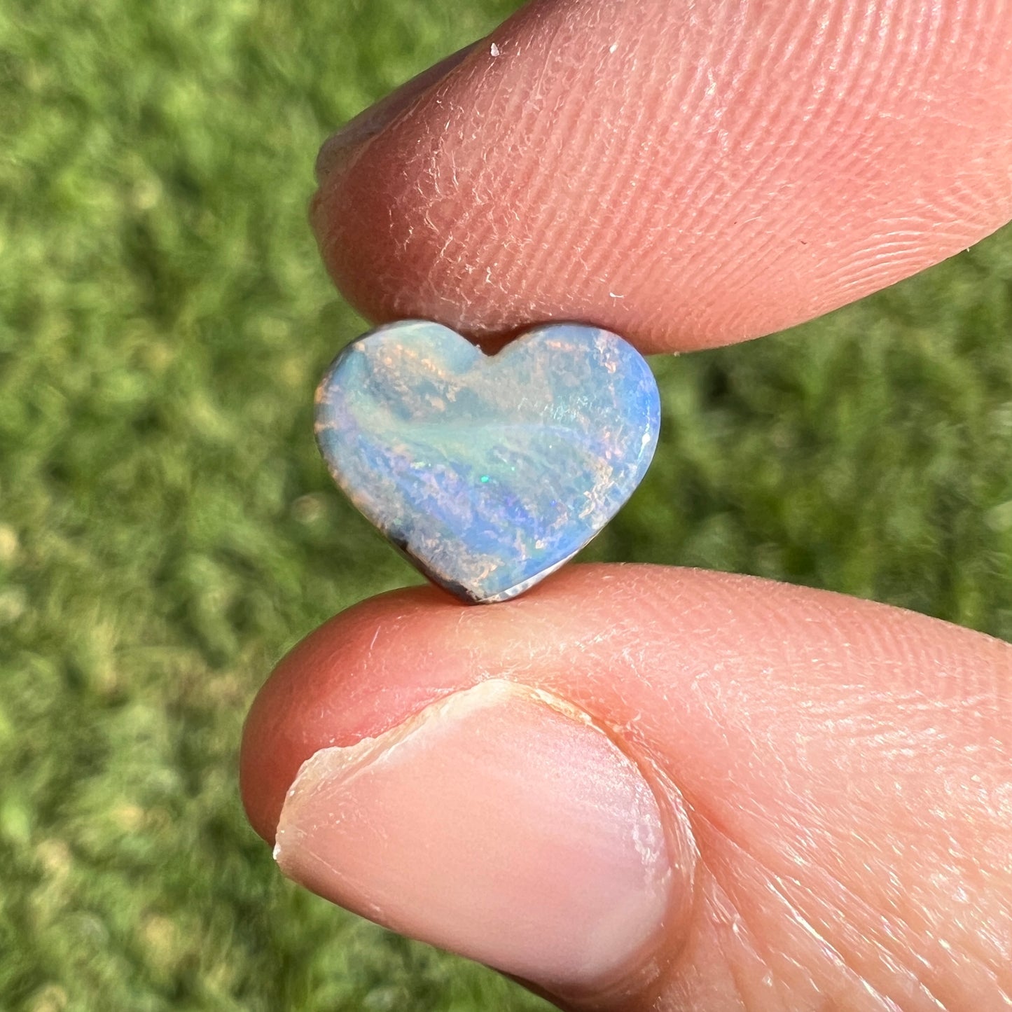 2.45 Ct small boulder opal heart