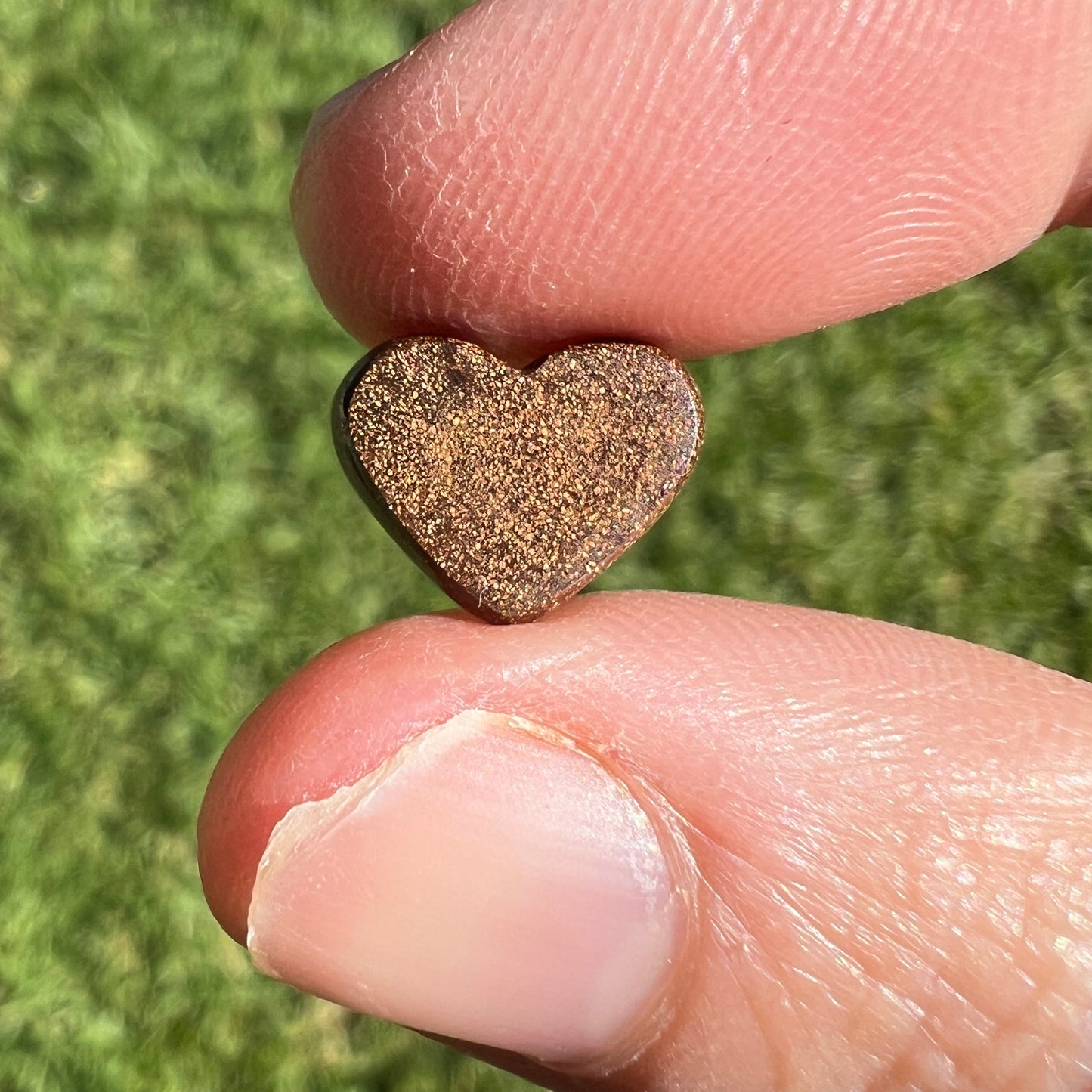 2.21 Ct small heart boulder opal