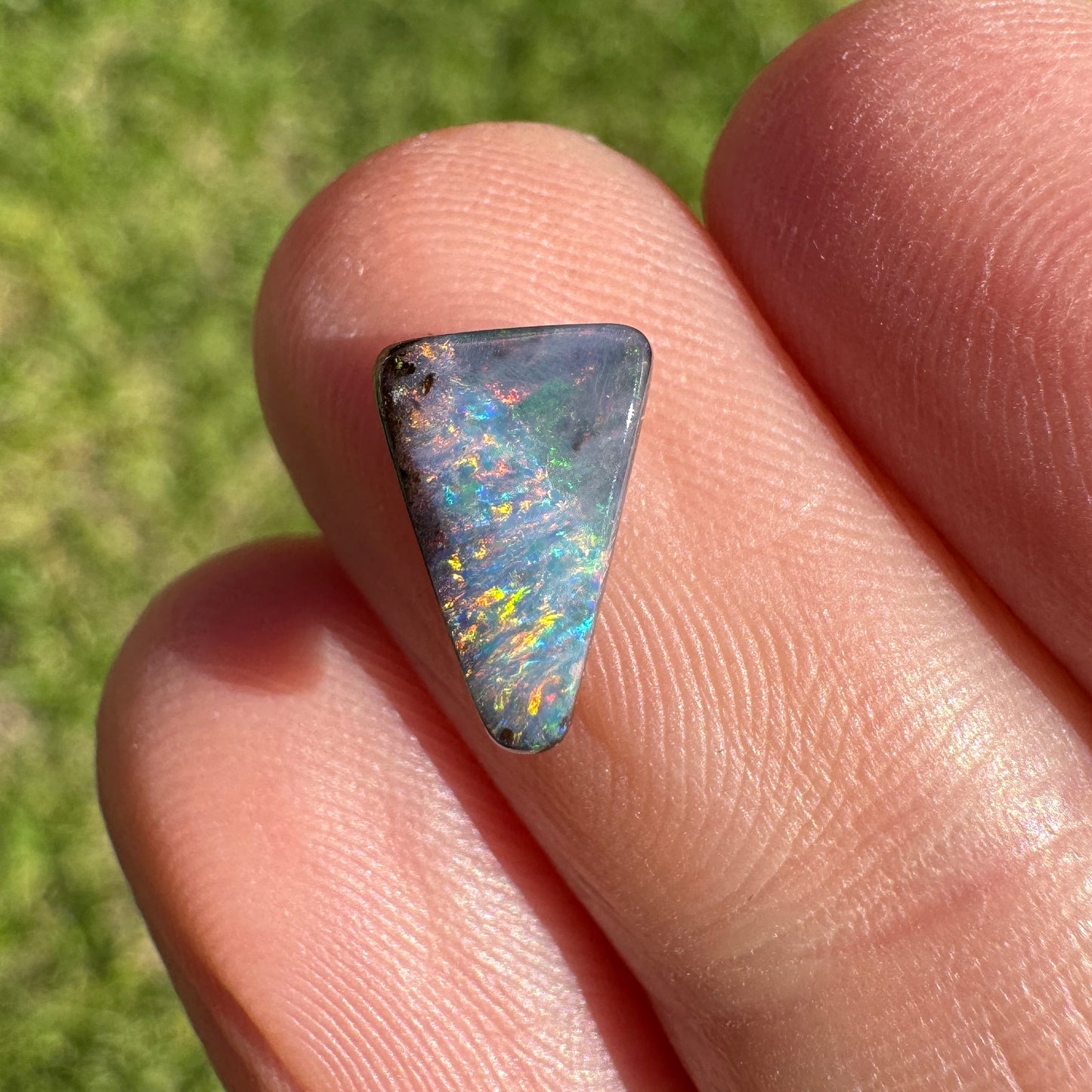 1.17 Ct small rainbow boulder opal