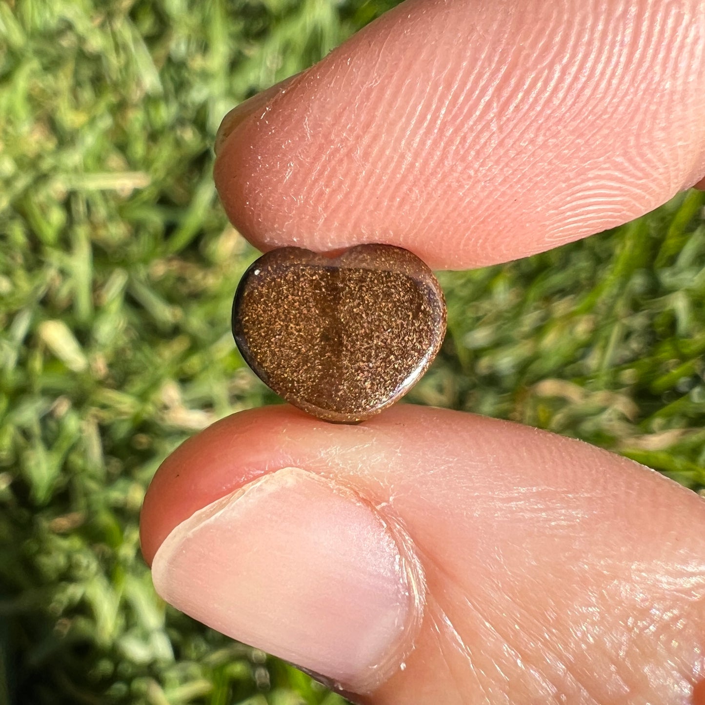 2.72 Ct small heart boulder opal