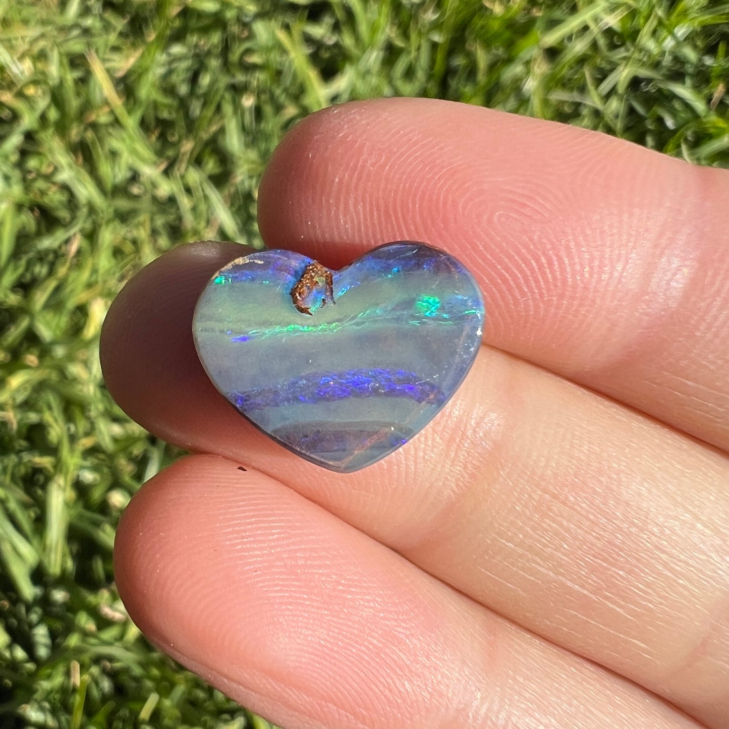 6.23 Ct heart boulder opal