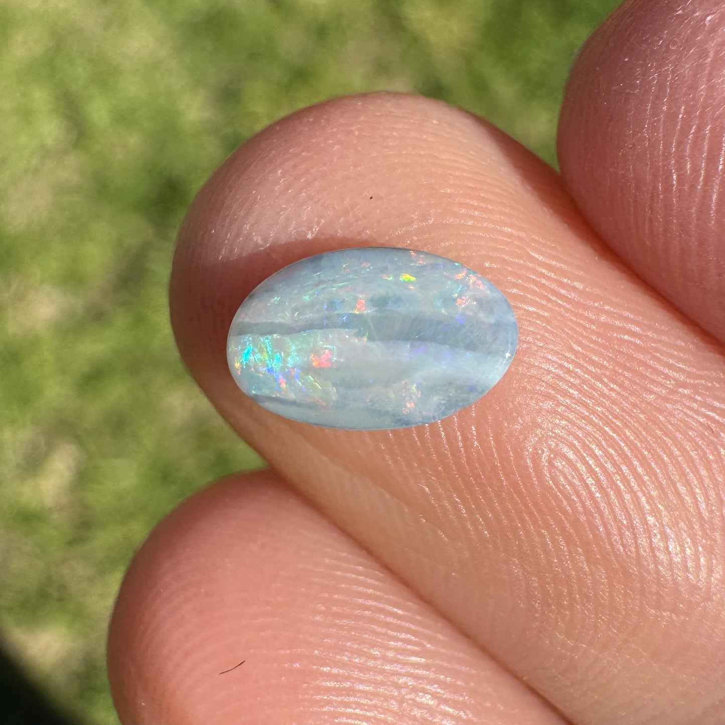 0.63 Ct extra small oval boulder opal
