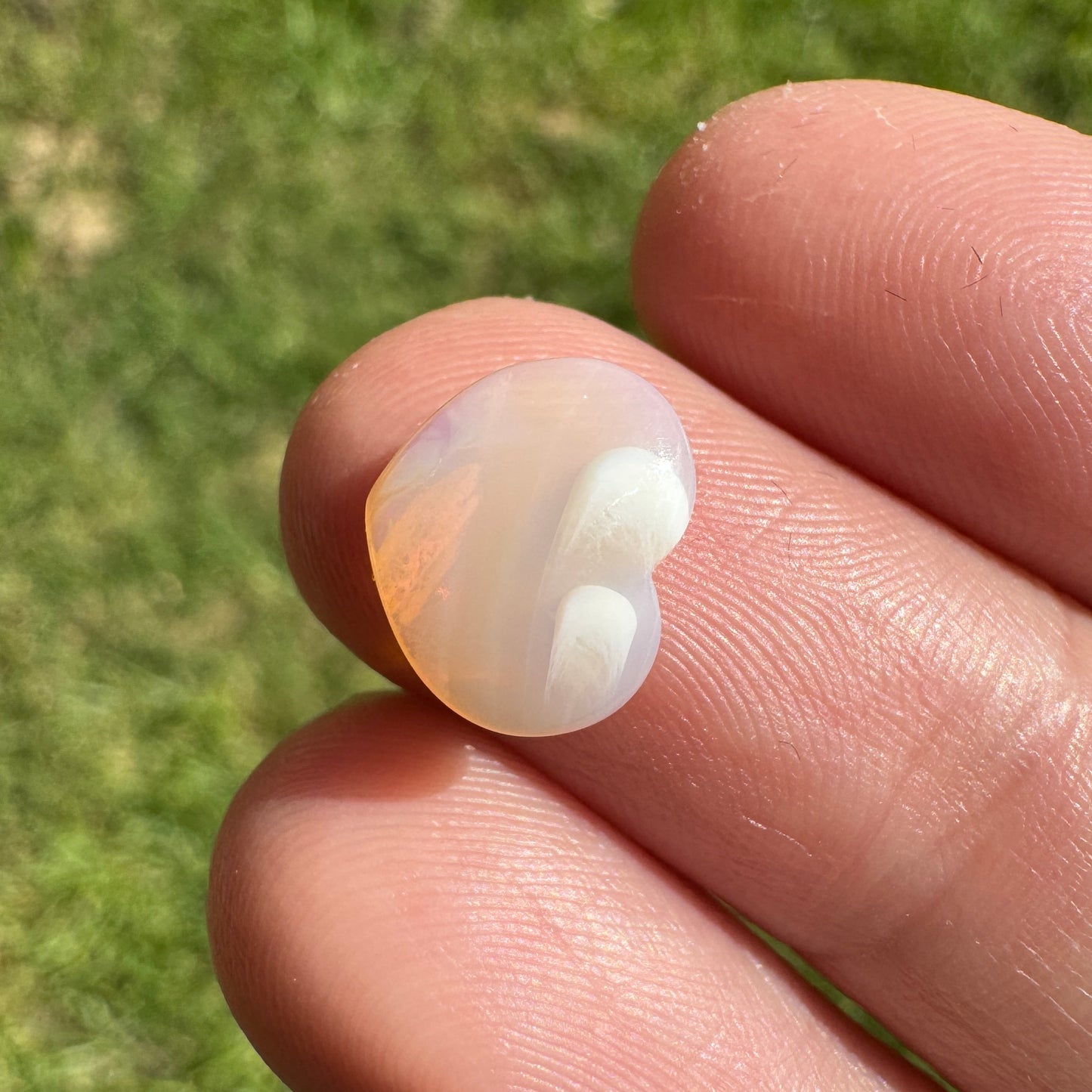1.87 Ct crystal heart opal
