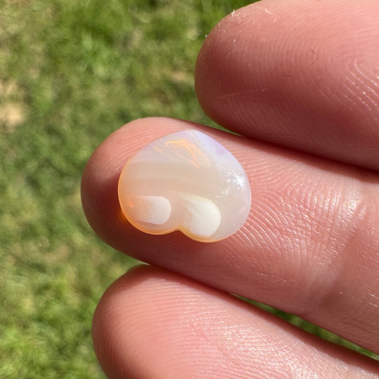 1.87 Ct crystal heart opal