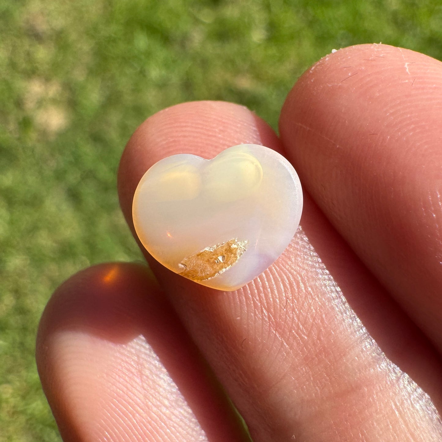 1.87 Ct crystal heart opal