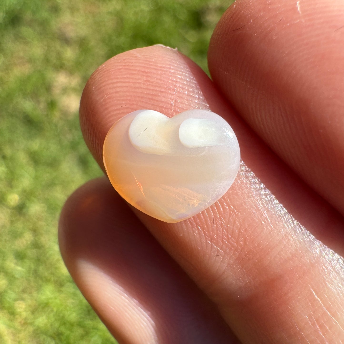 1.87 Ct crystal heart opal