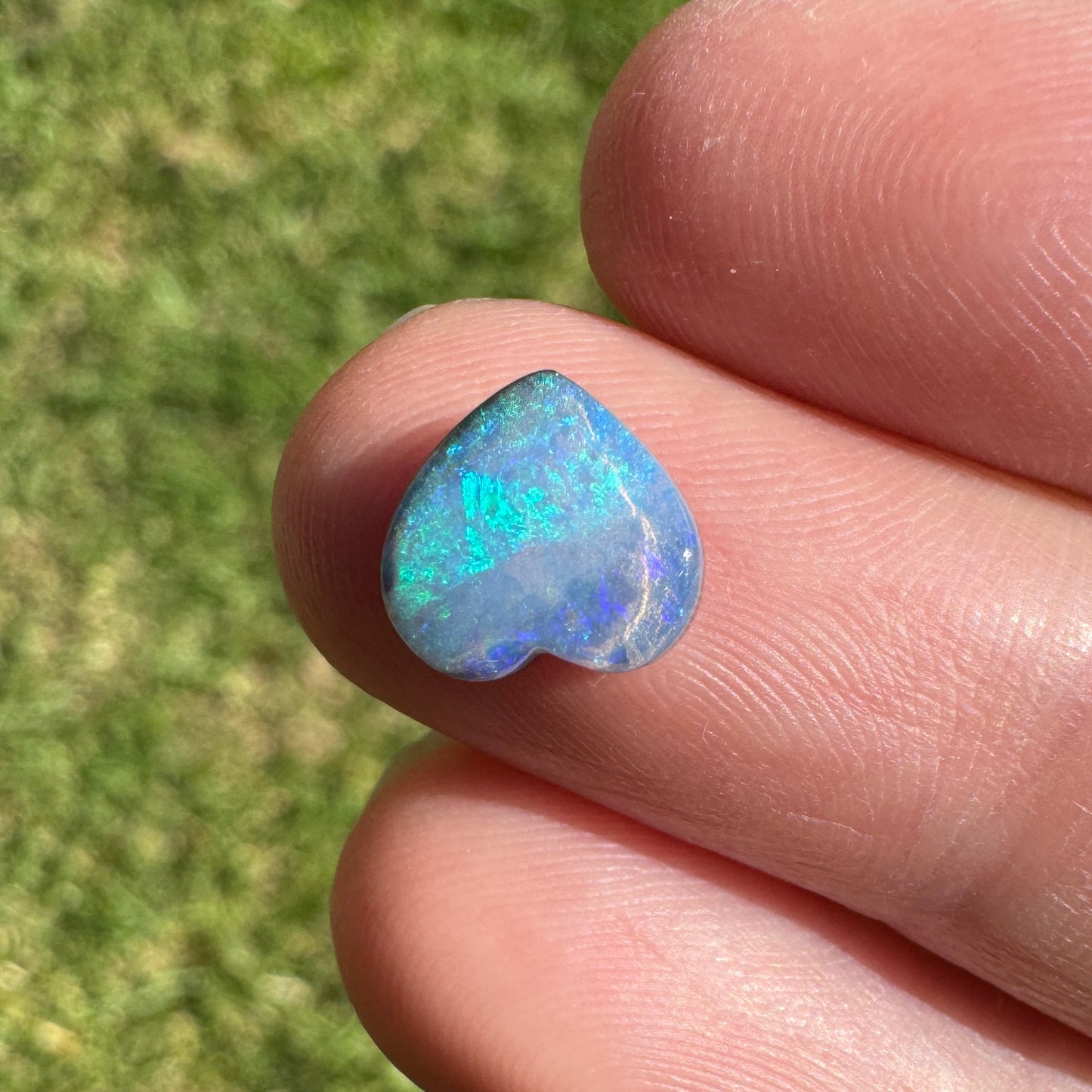 1.84 Ct small heart boulder opal