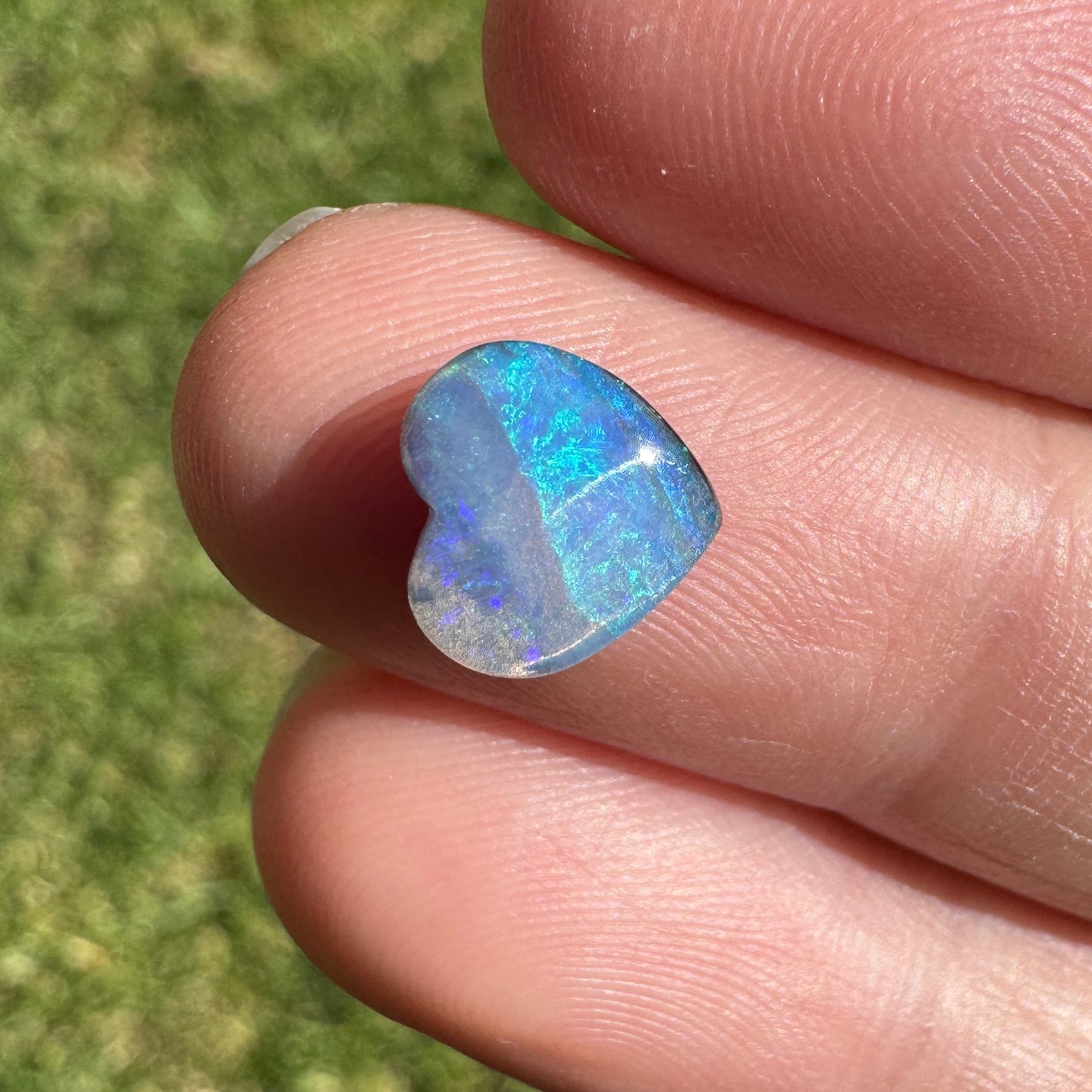 1.84 Ct small heart boulder opal