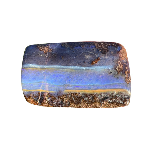 38 g blue boulder opal specimen