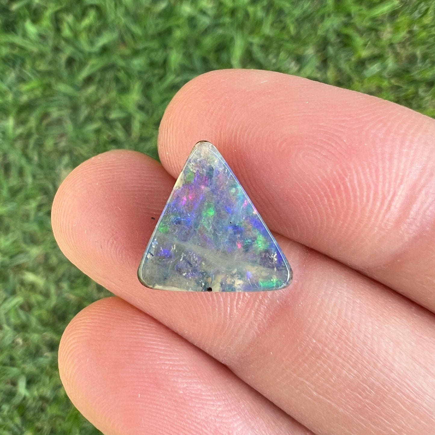 3.32 Ct triangle boulder opal