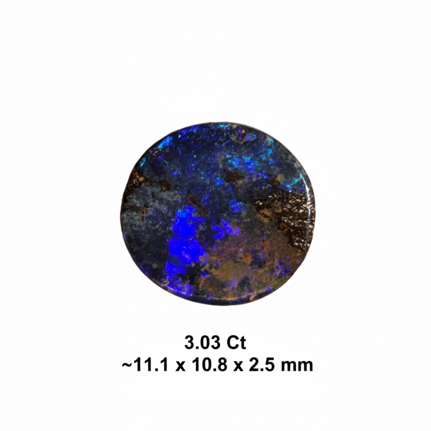 3.03 Ct purple circle bouder opal