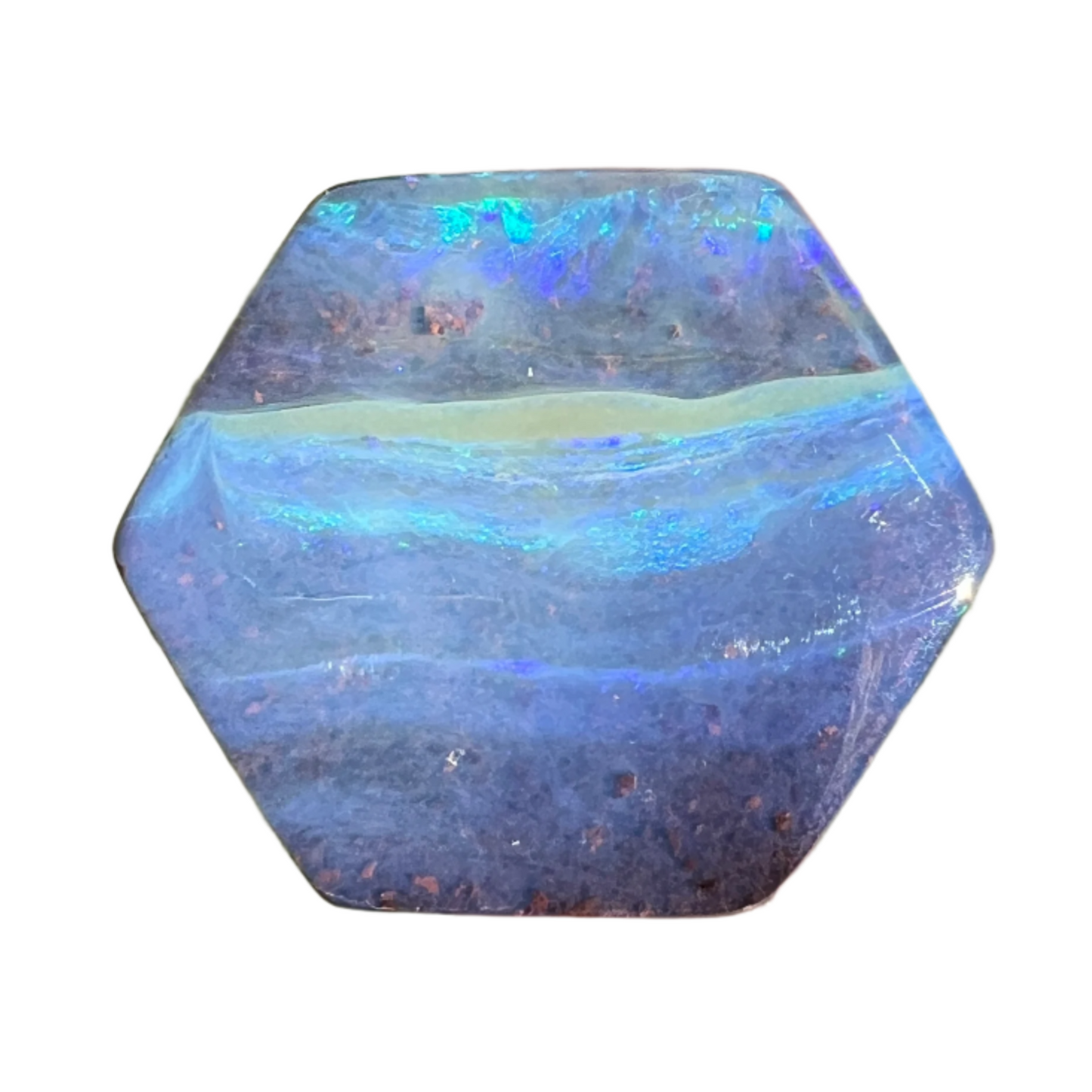 27.10 Ct large hexagon boulder opal