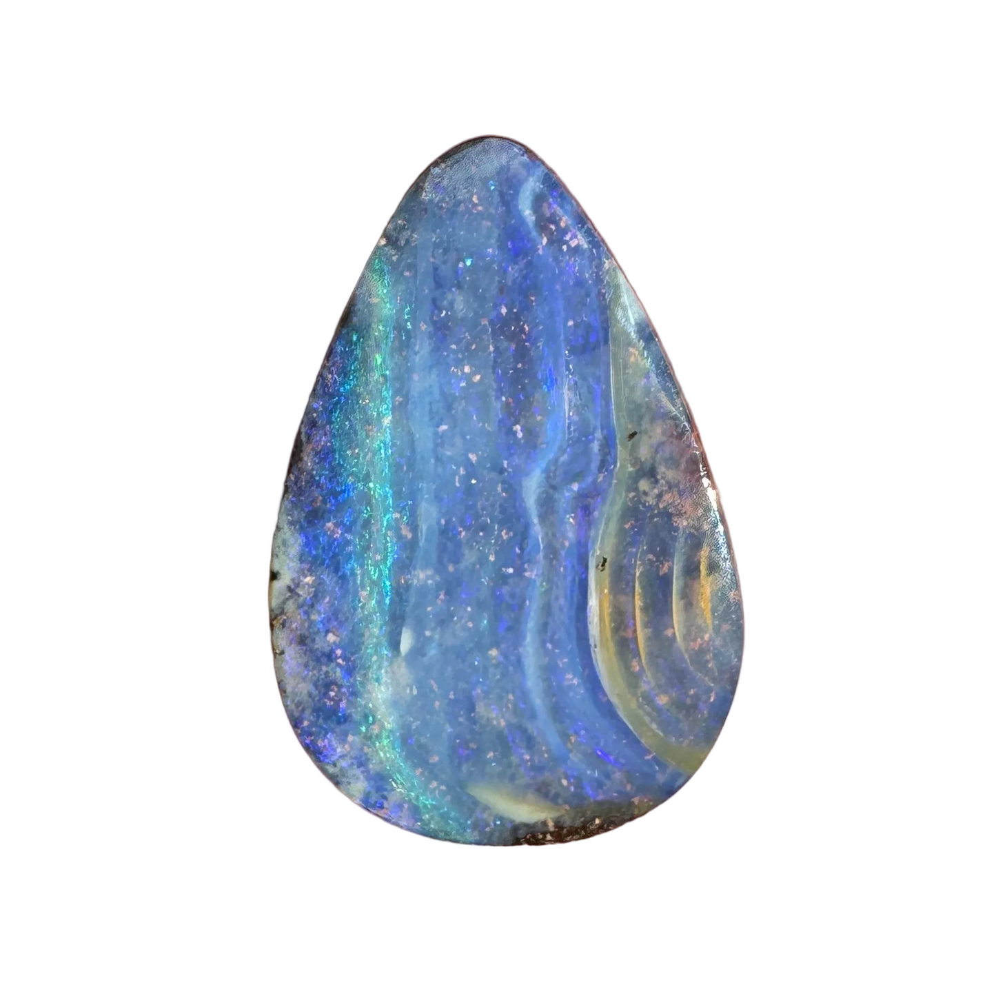 4.83 Ct green-blue boulder opal