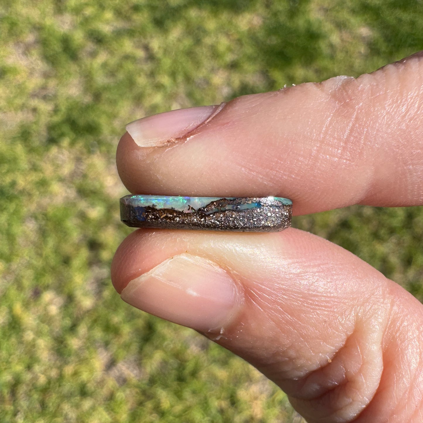 6.06 Ct fat teardrop boulder opal