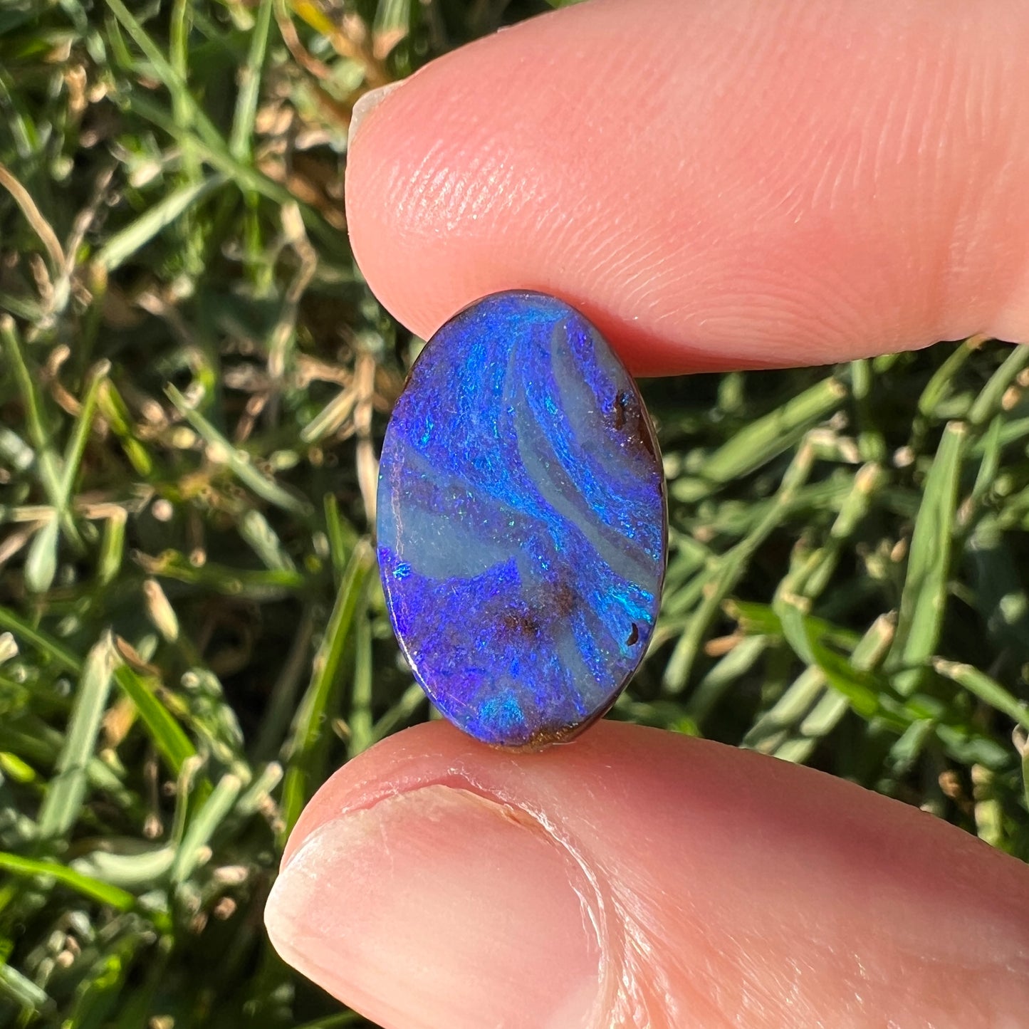 6.32 Ct blue boulder opal