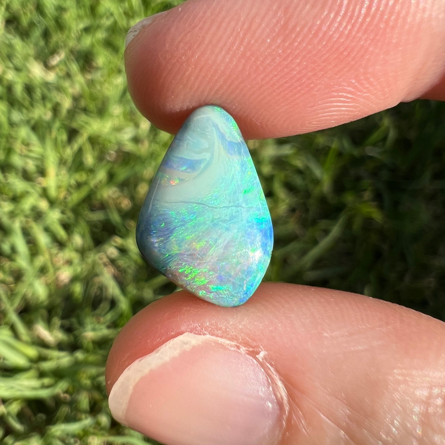 4.11 Ct ocean-toned boulder opal