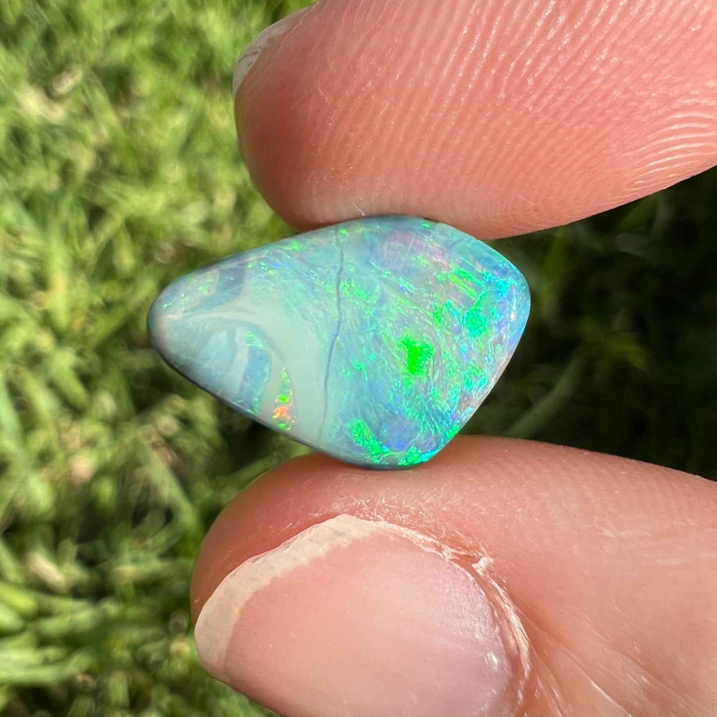 4.11 Ct ocean-toned boulder opal