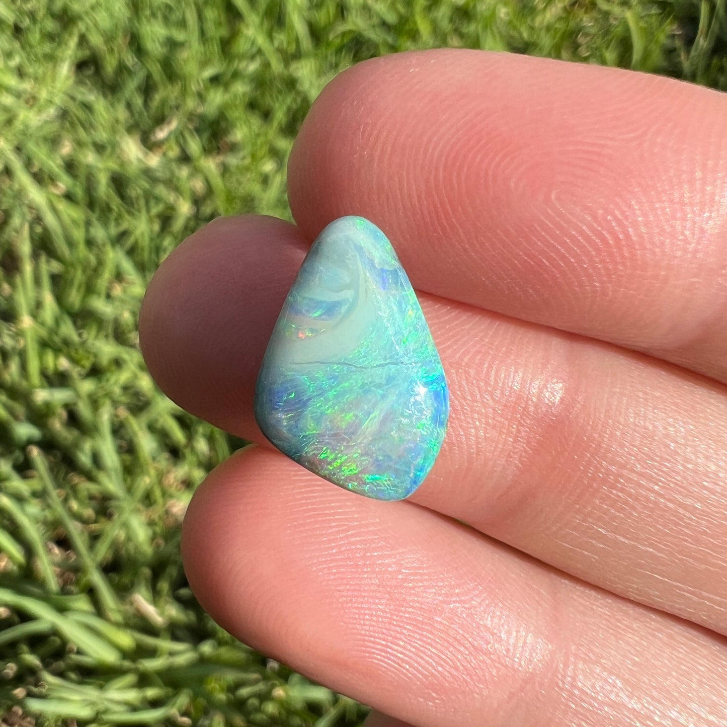 4.11 Ct ocean-toned boulder opal