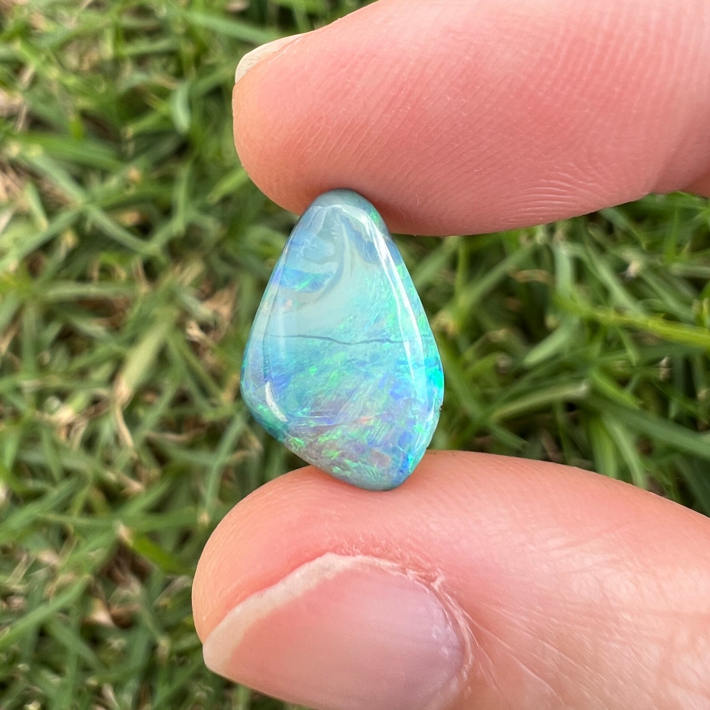 4.11 Ct ocean-toned boulder opal