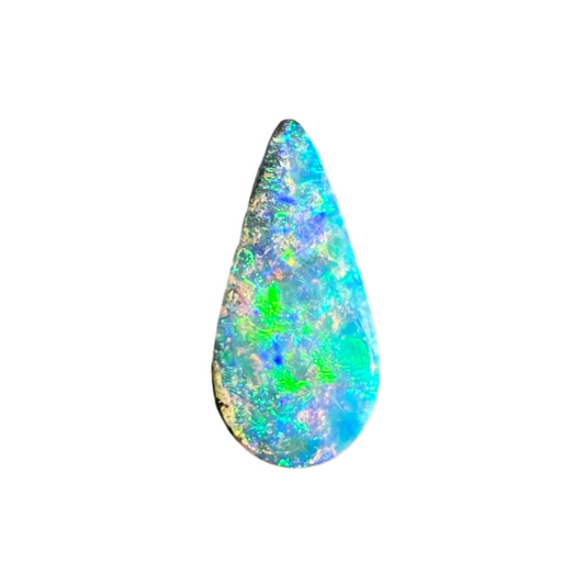 2.20 bright green-blue boulder opal