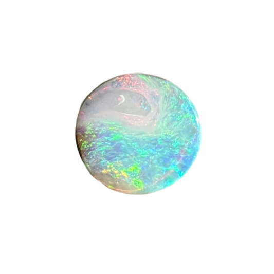 2.84 Ct pink and green circle boulder opal