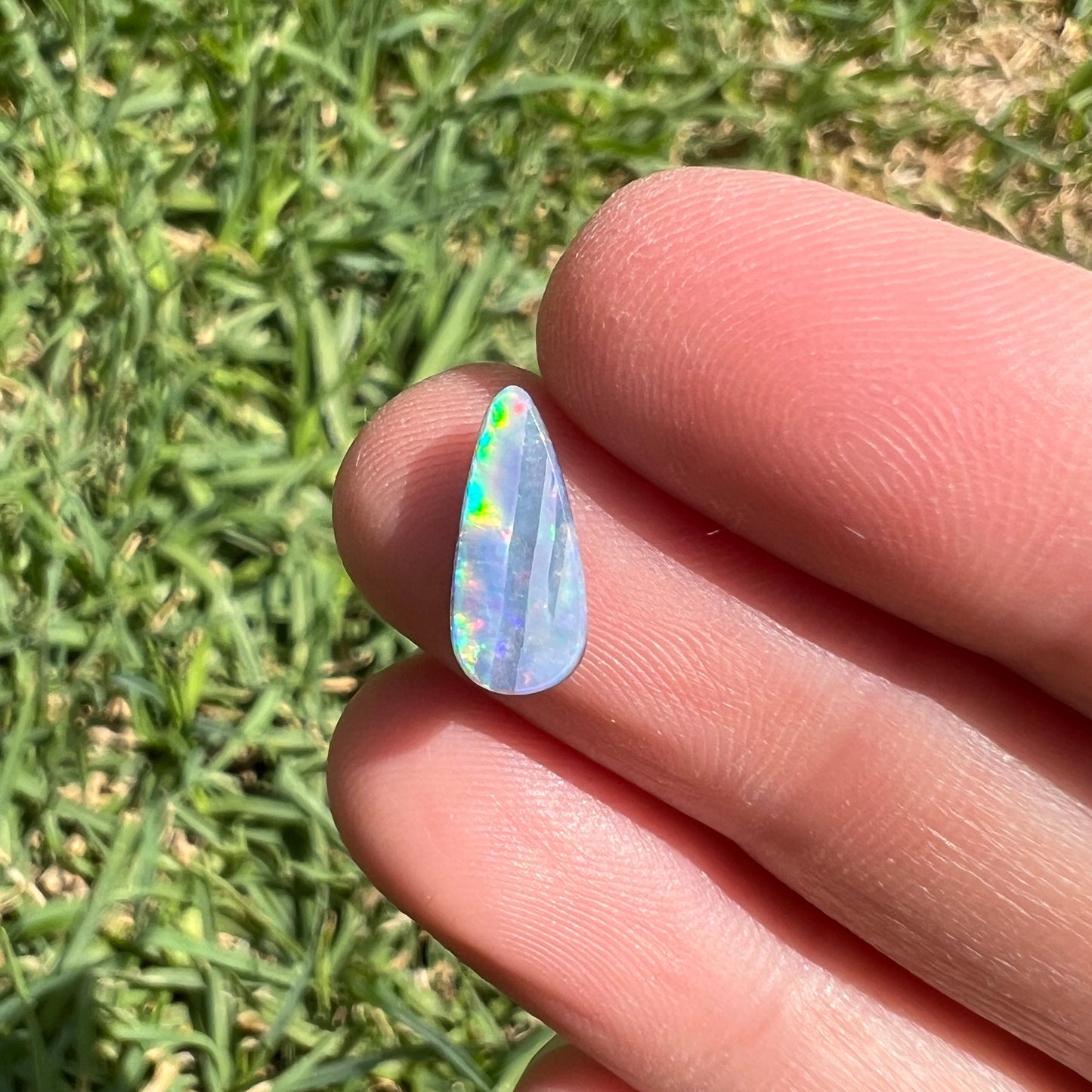 1.64 Ct small teardrop boulder opal